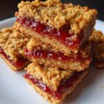 Raspberry Jam Oat Bars