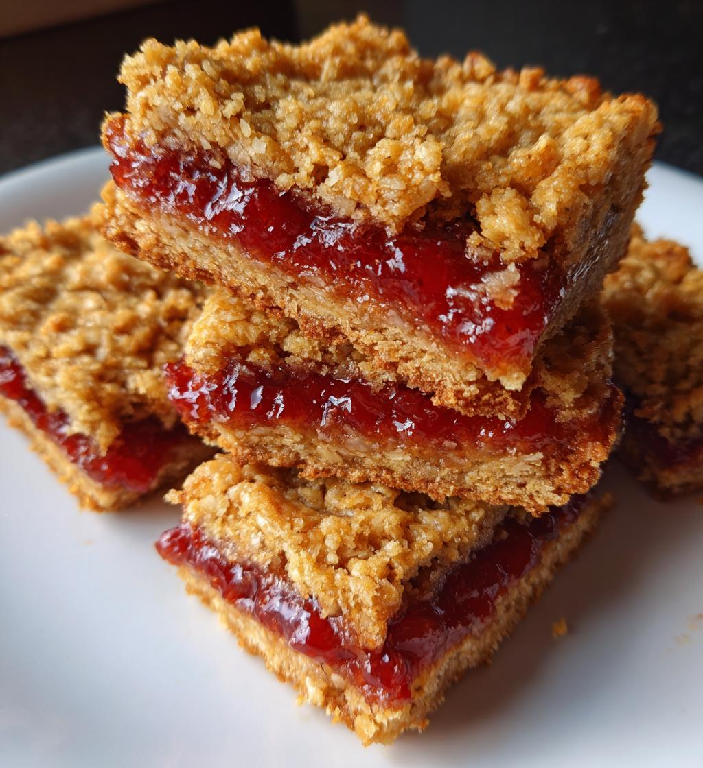 40-Minute Raspberry Jam Oat Bars – Irresistibly Easy Magic