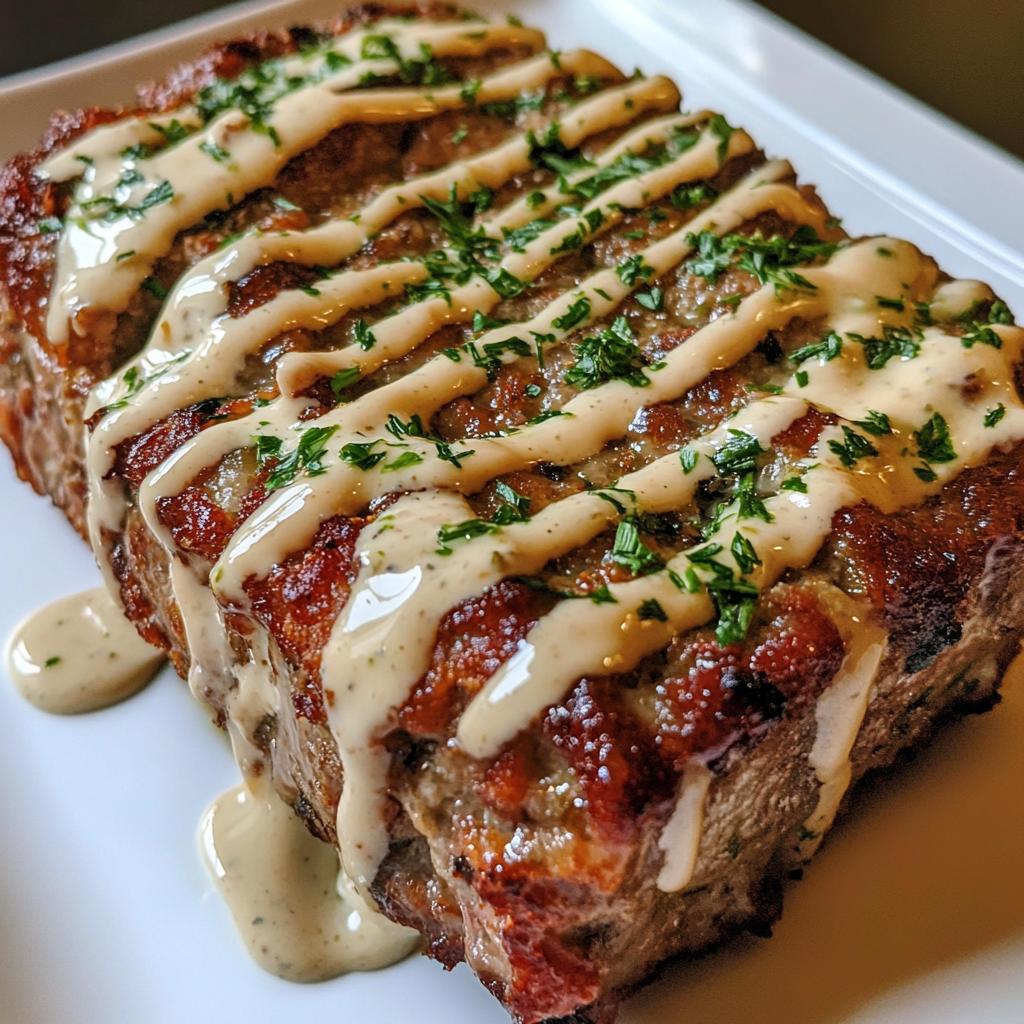 Rokerig gehaktbrood met jalapeño en romige ranchsaus