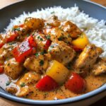 Romige Kip met Paprika en Rijst: Snel en Vol Smaak