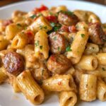 Romige Pasta met Worst en Paprika – Klaar in 30 Minuten