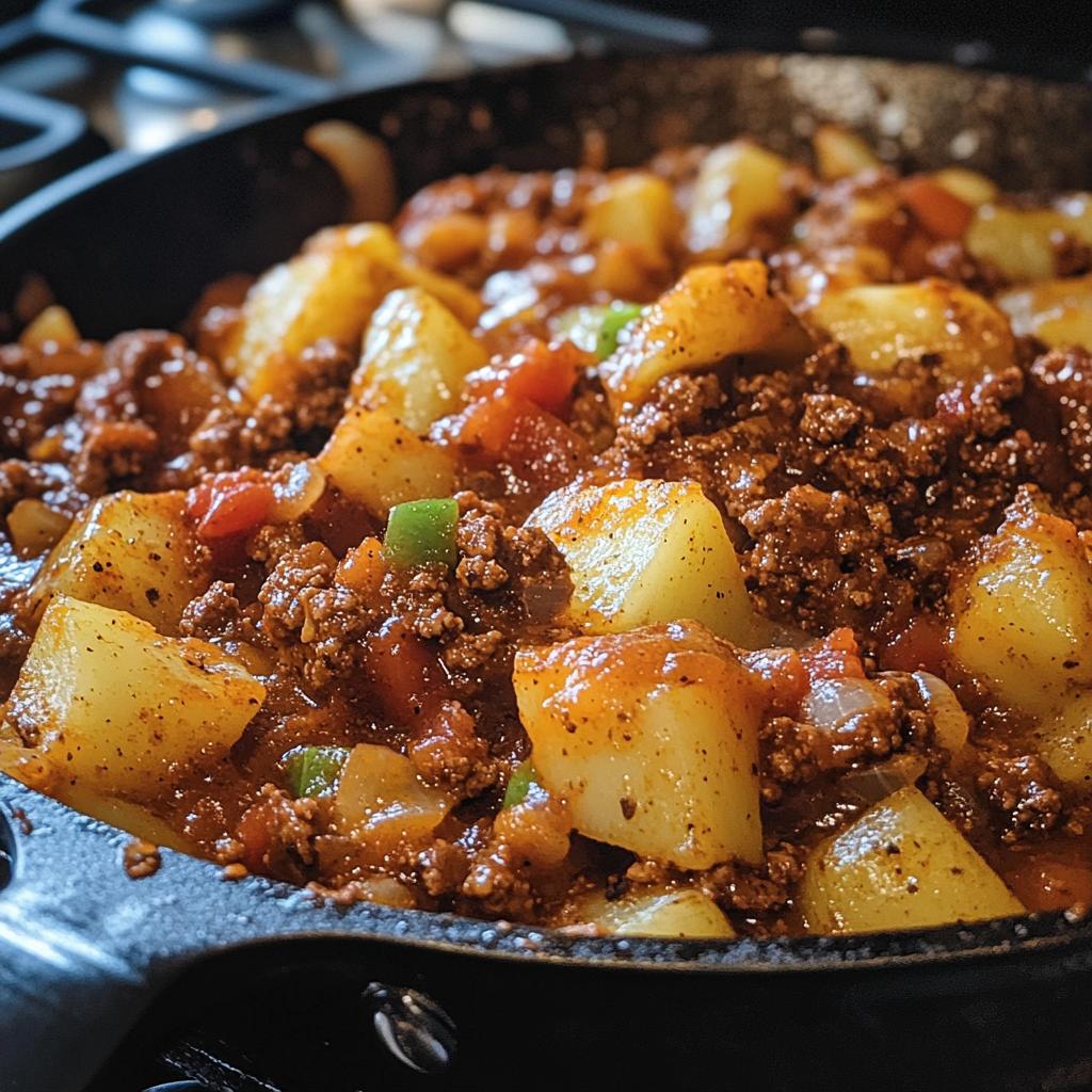 Sloppy Joe aardappelpan