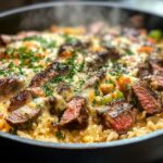 Steak & Queso Rice – Hearty One-Pan Comfort