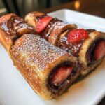 Strawberry Nutella French Toast Roll Ups