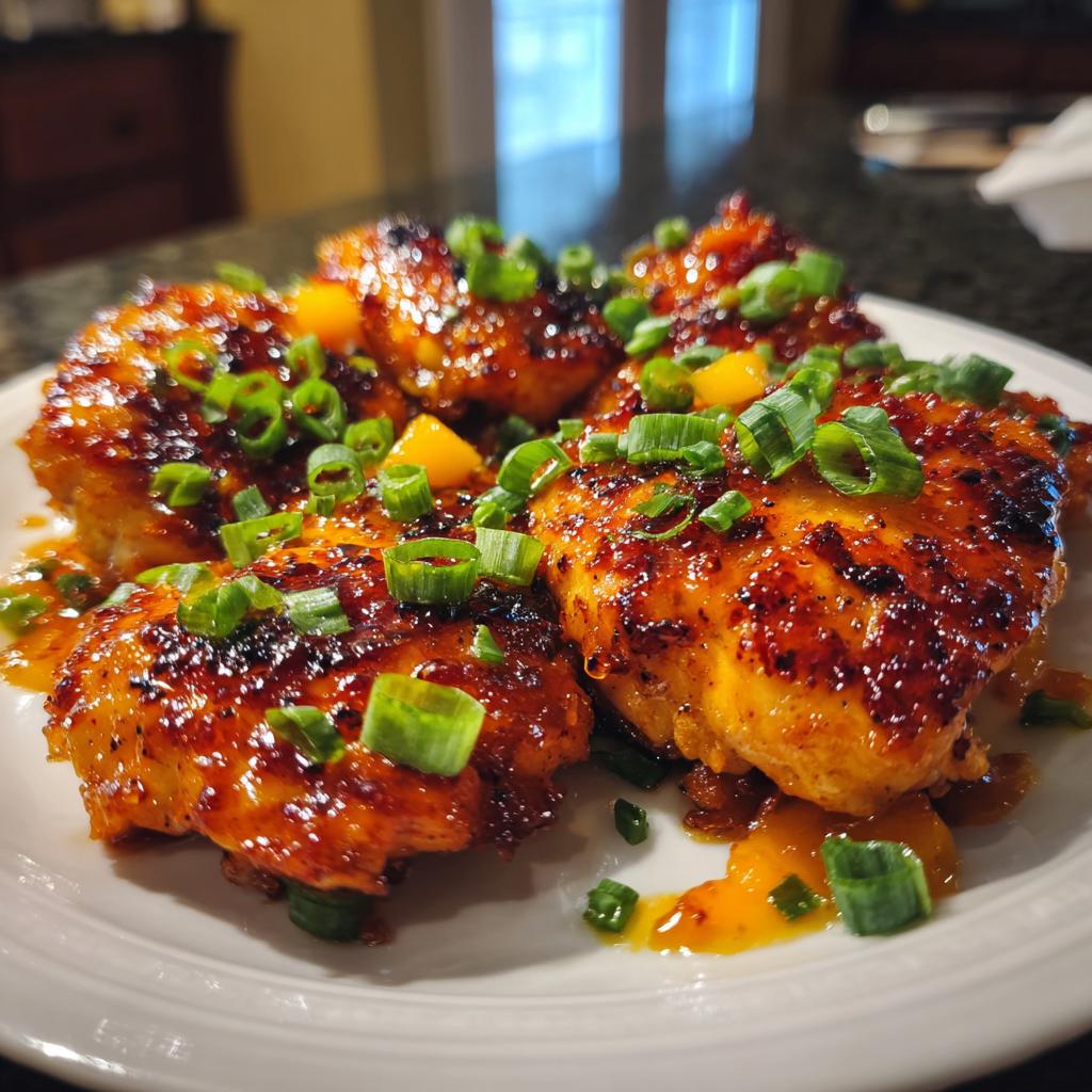 Sweet & Savory Asian Mango Glazed Chicken