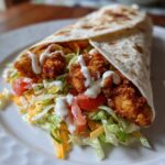 crispy chicken ranch snack wrap