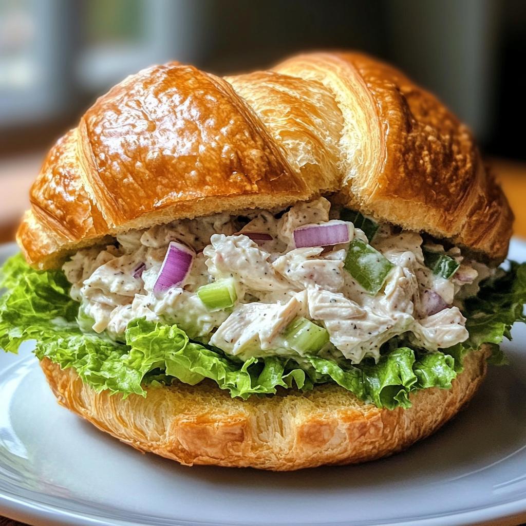 croissant chicken salad sandwich