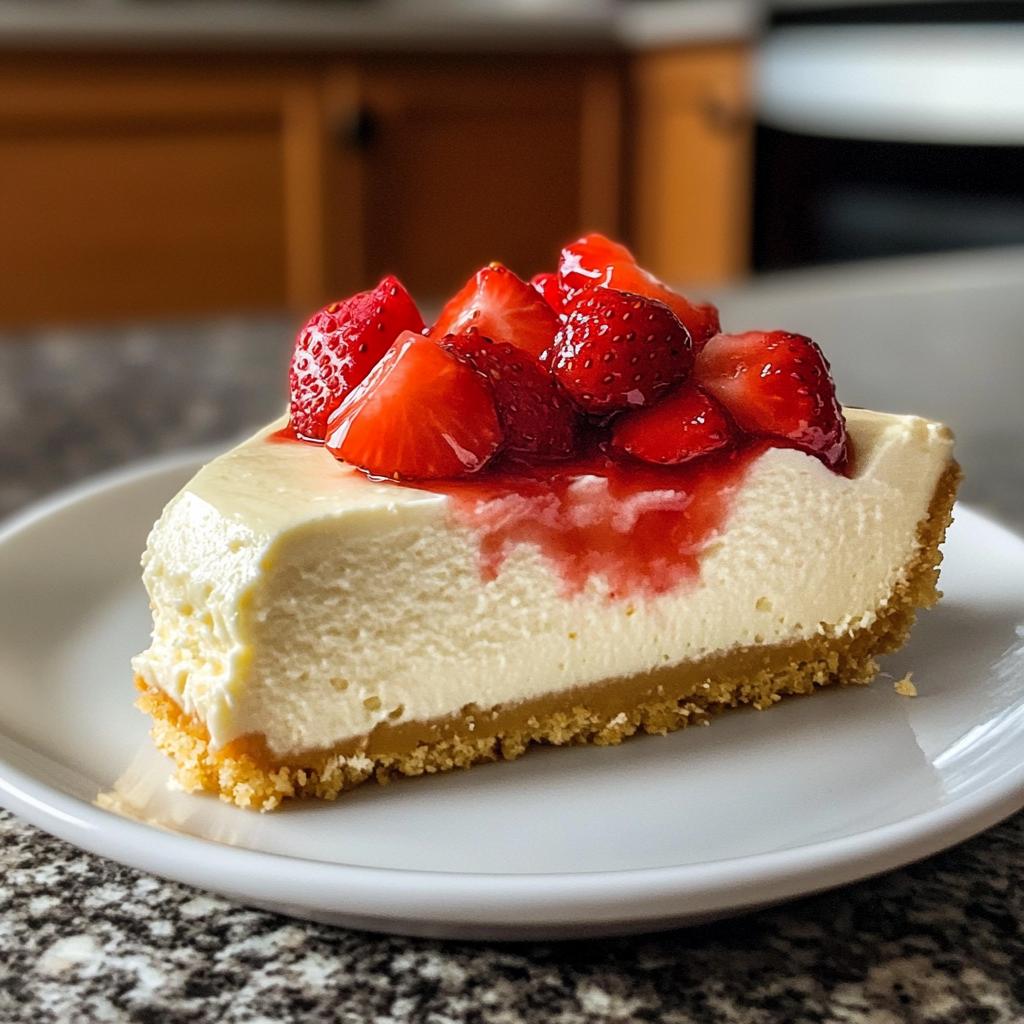 Cheesecake met aardbeien