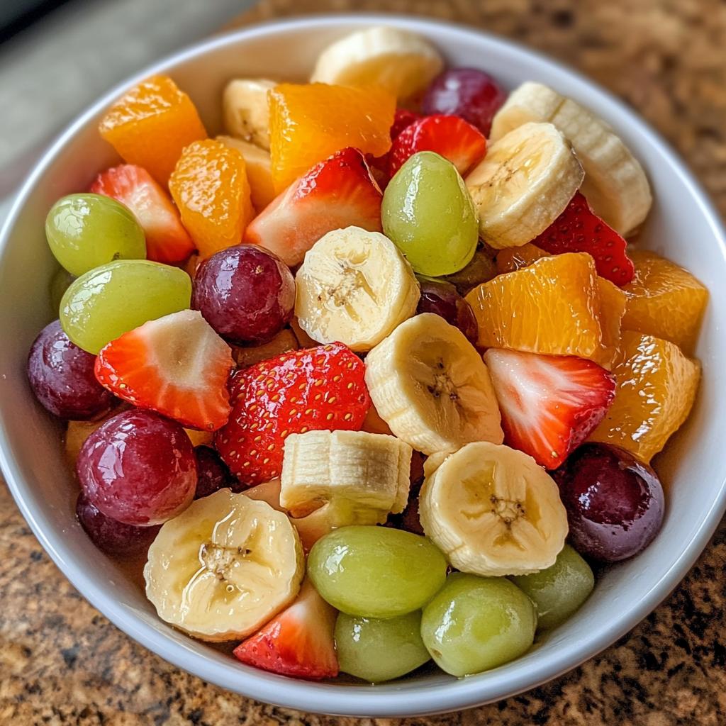 Fruit salade met honing