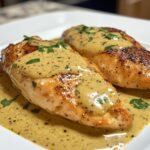 Kip in mosterd-roomsaus