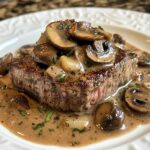 Klassieke Diane steak met champignonsaus