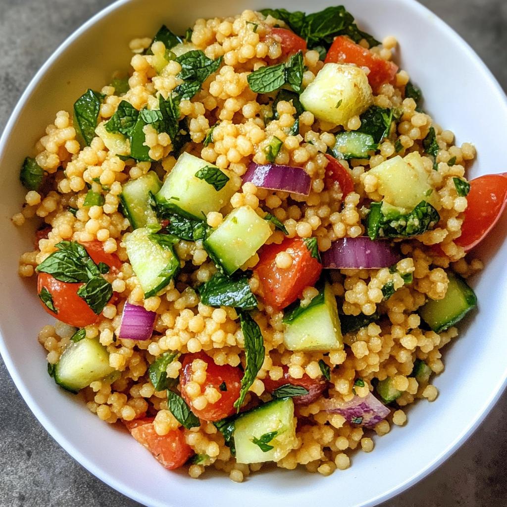 Heerlijke kruidige couscous salade in 15 minuten