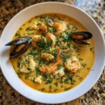 Noordzeesoep - Romige vissoep met garnalen en mosselen