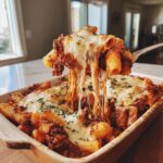 Recept voor Gebakken Ziti met Rundergehakt