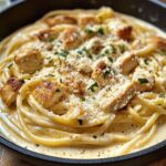 Romige Parmezaanpasta met kip