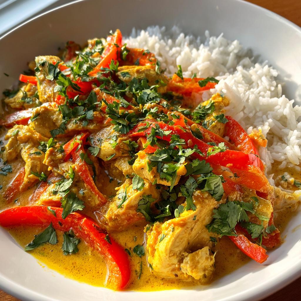 Romige kipcurry in 30 minuten - Snel & vol smaak!