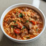 Vlees giouvetsi met orzo