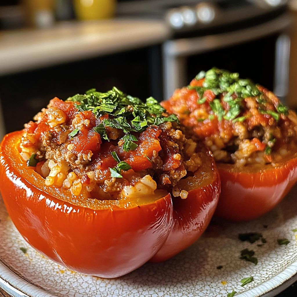 Heerlijke gevulde paprika in 4 simpele stappen