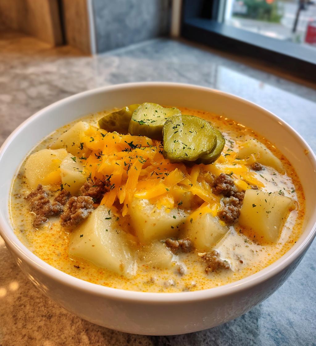 Romige cheeseburger aardappelsoep: 3 geheimen voor perfectie