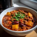 chili met aardappelen