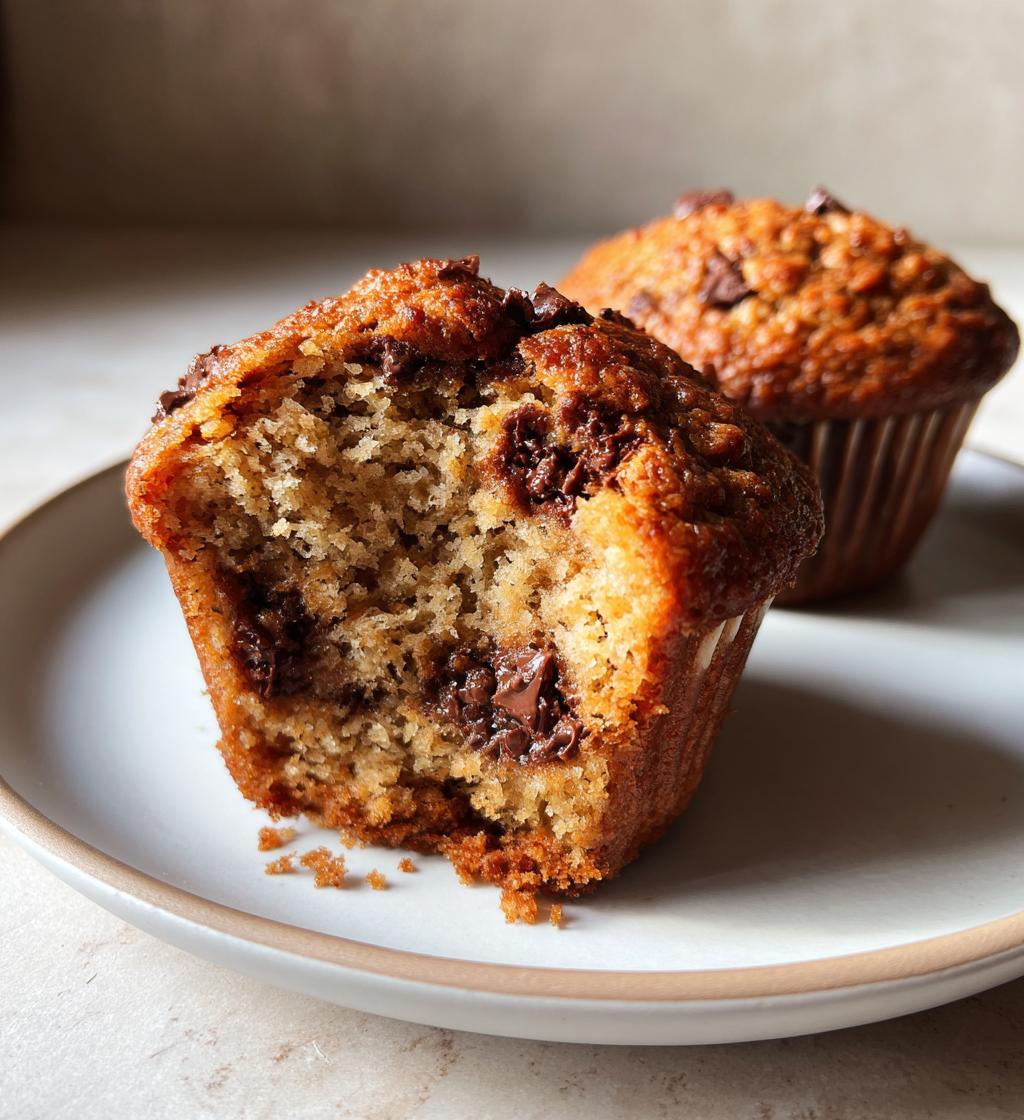 chocolade-bananenbrood muffins