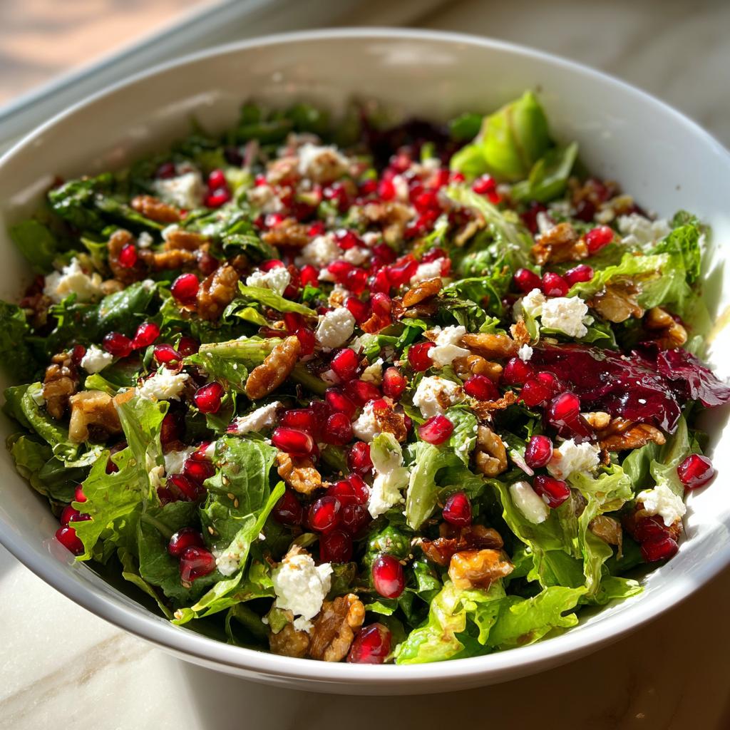 Makkelijk heerlijk kerstsalade recept in 20 minuten