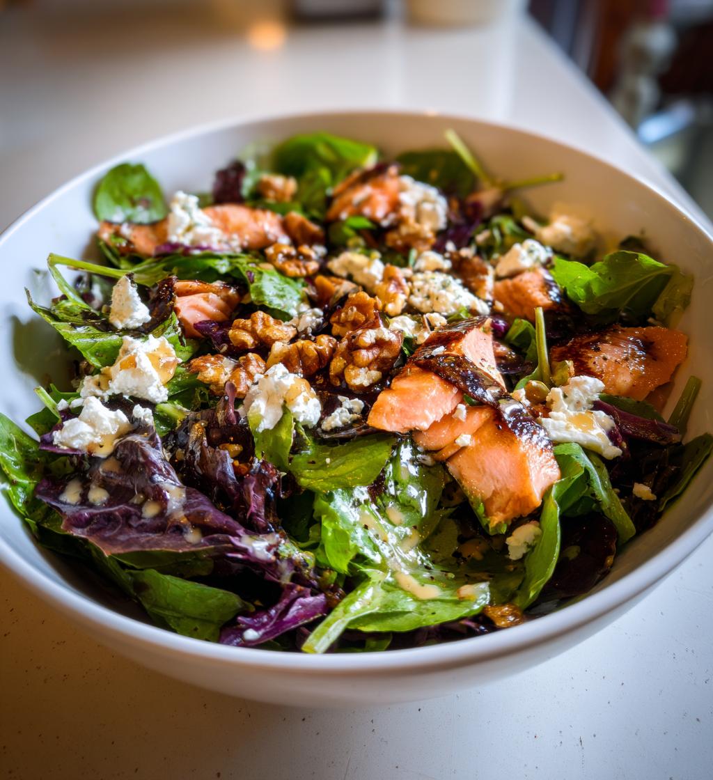 Ultieme kerstsalade met zalm in slechts 20 minuten