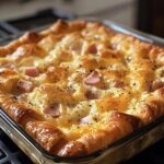 ontbijtovenschotel met croissantdeeg