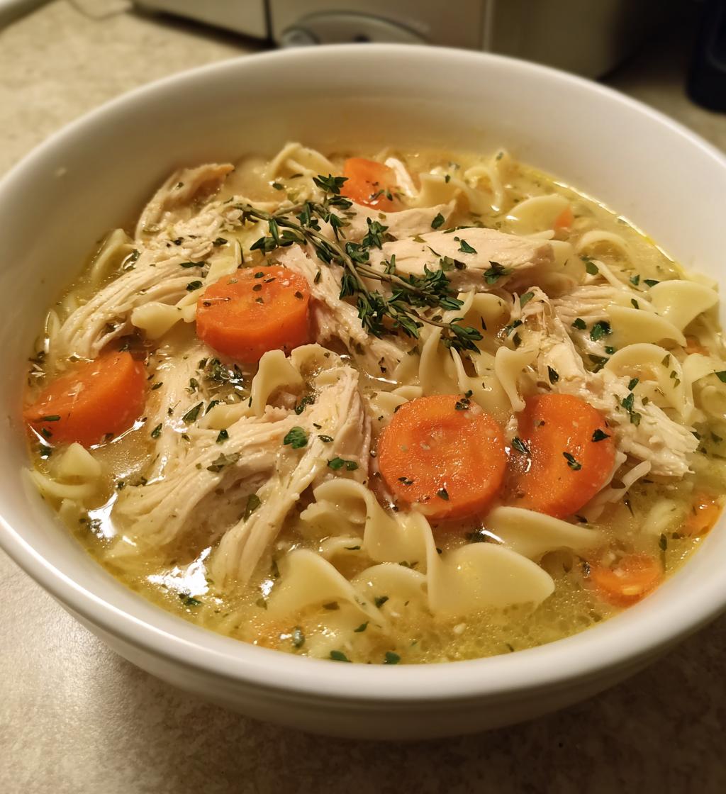 10x romige slowcooker kip-noedelsoep zónder gedoe die iedereen verslindt