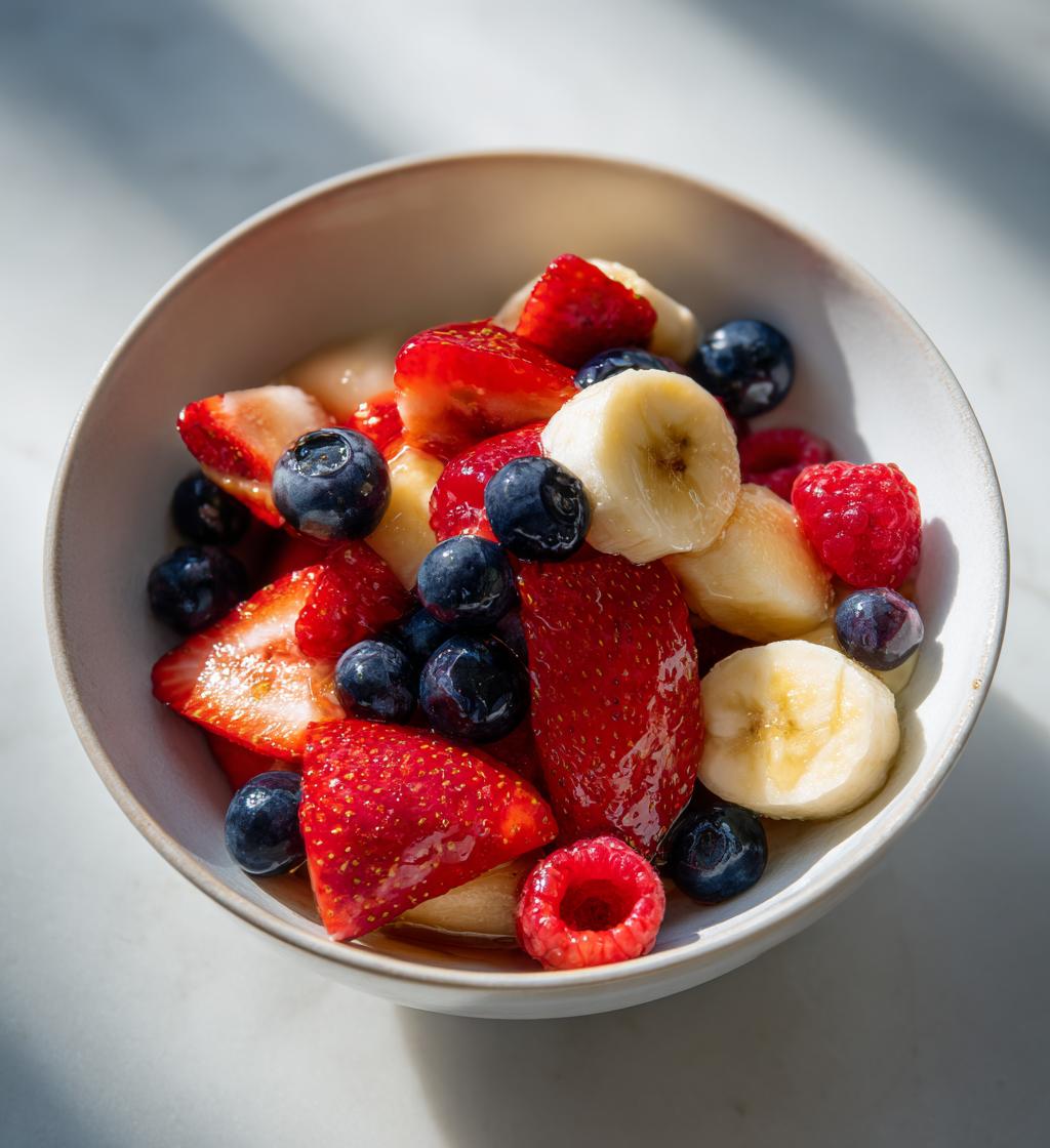 Lekkere 4th of July fruit salad in slechts 15 minuten