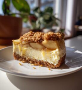 apple crumble cheesecake