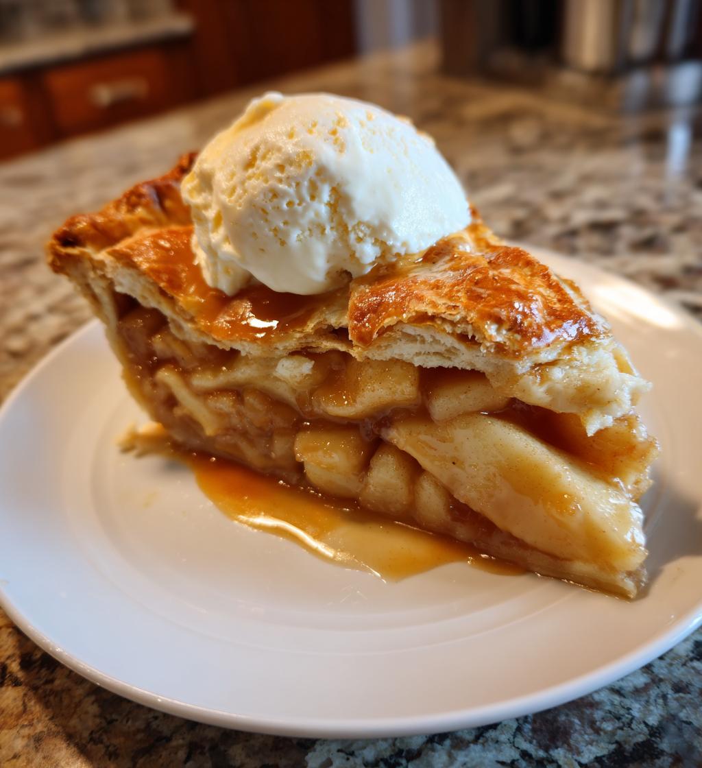 caramel apple pie