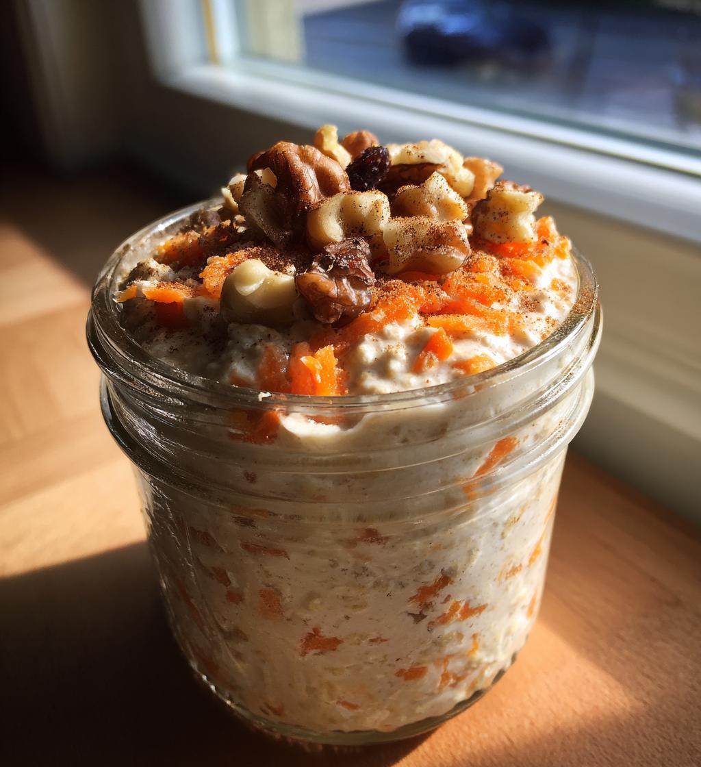 45-Second Carrot Cake Overnight Oats – Snel &amp; Goddelijk Ontbijt