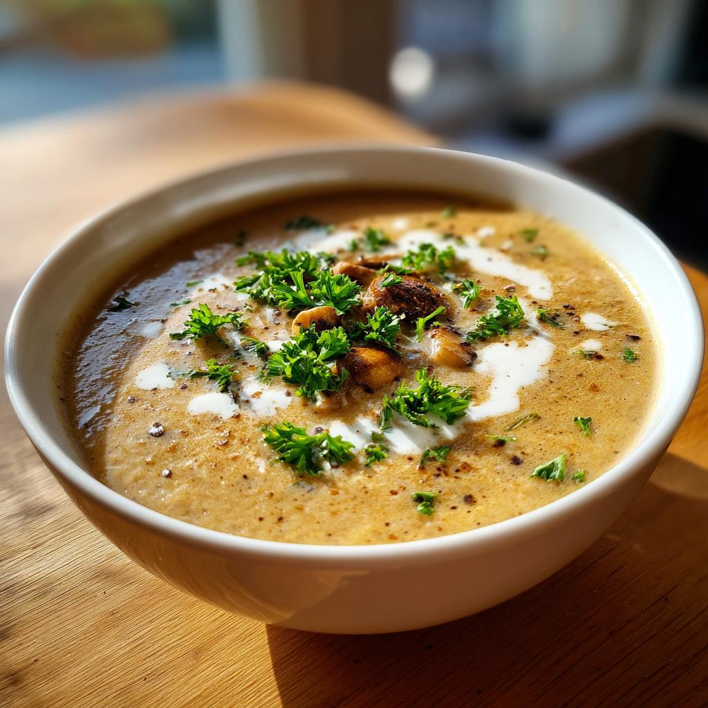Romige champignonsoep recept in slechts 35 minuten