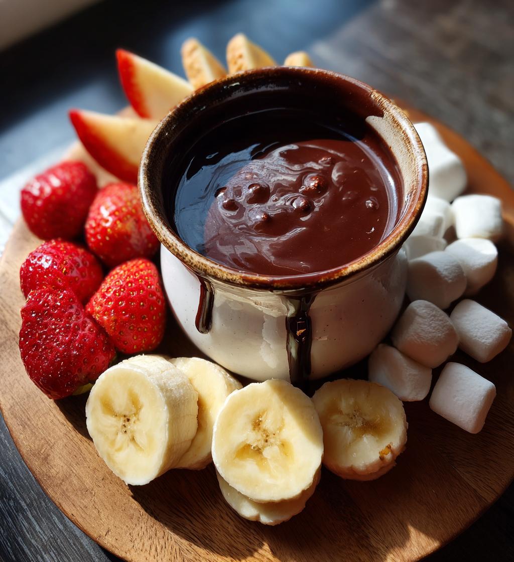 chocoladefondue plank