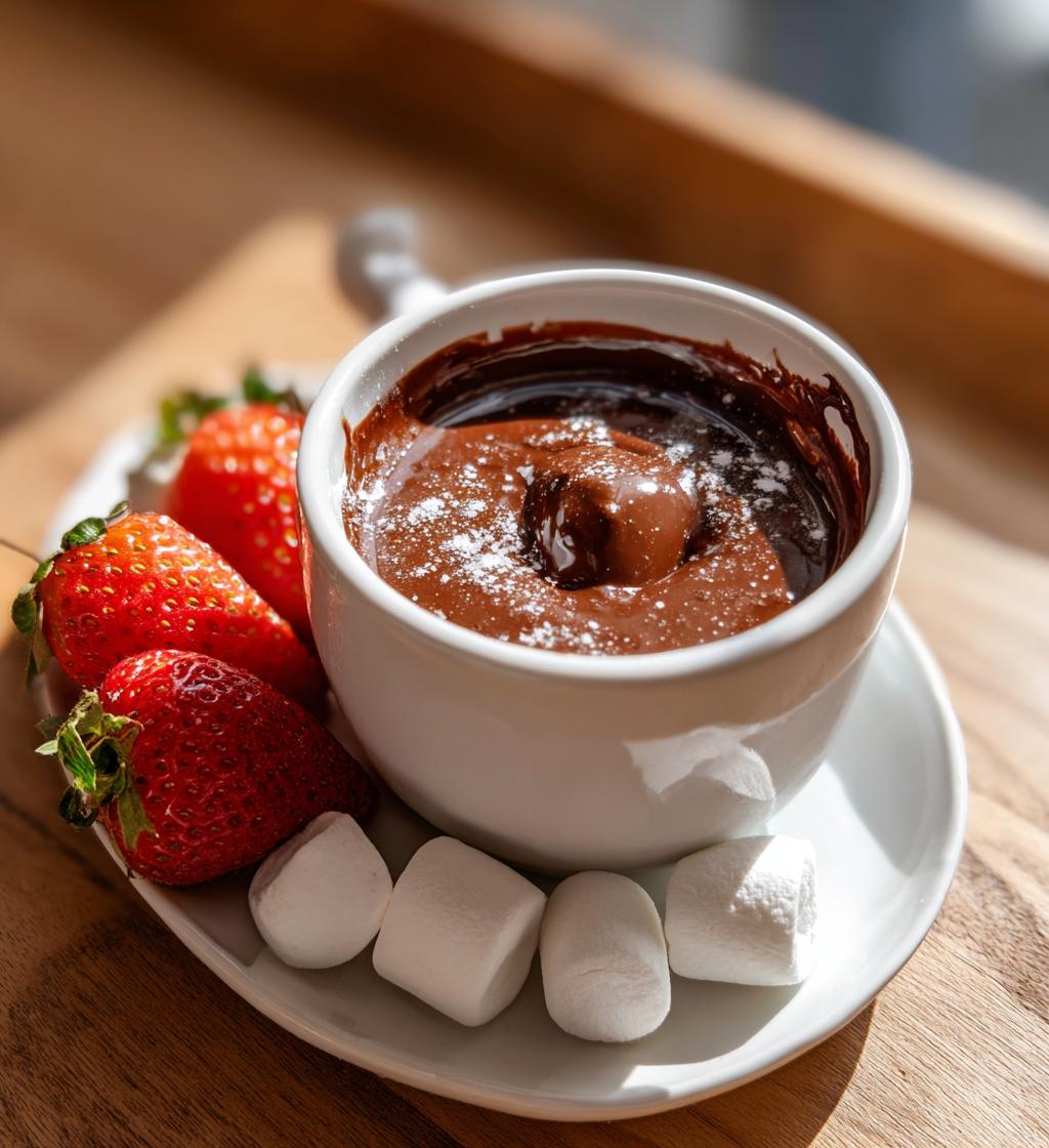 chocoladefondue recept