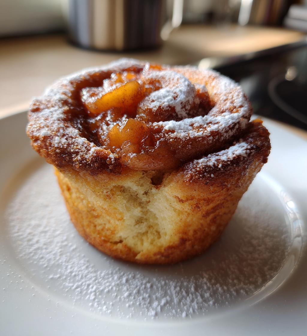 cinnamon rolls and apple pie filling