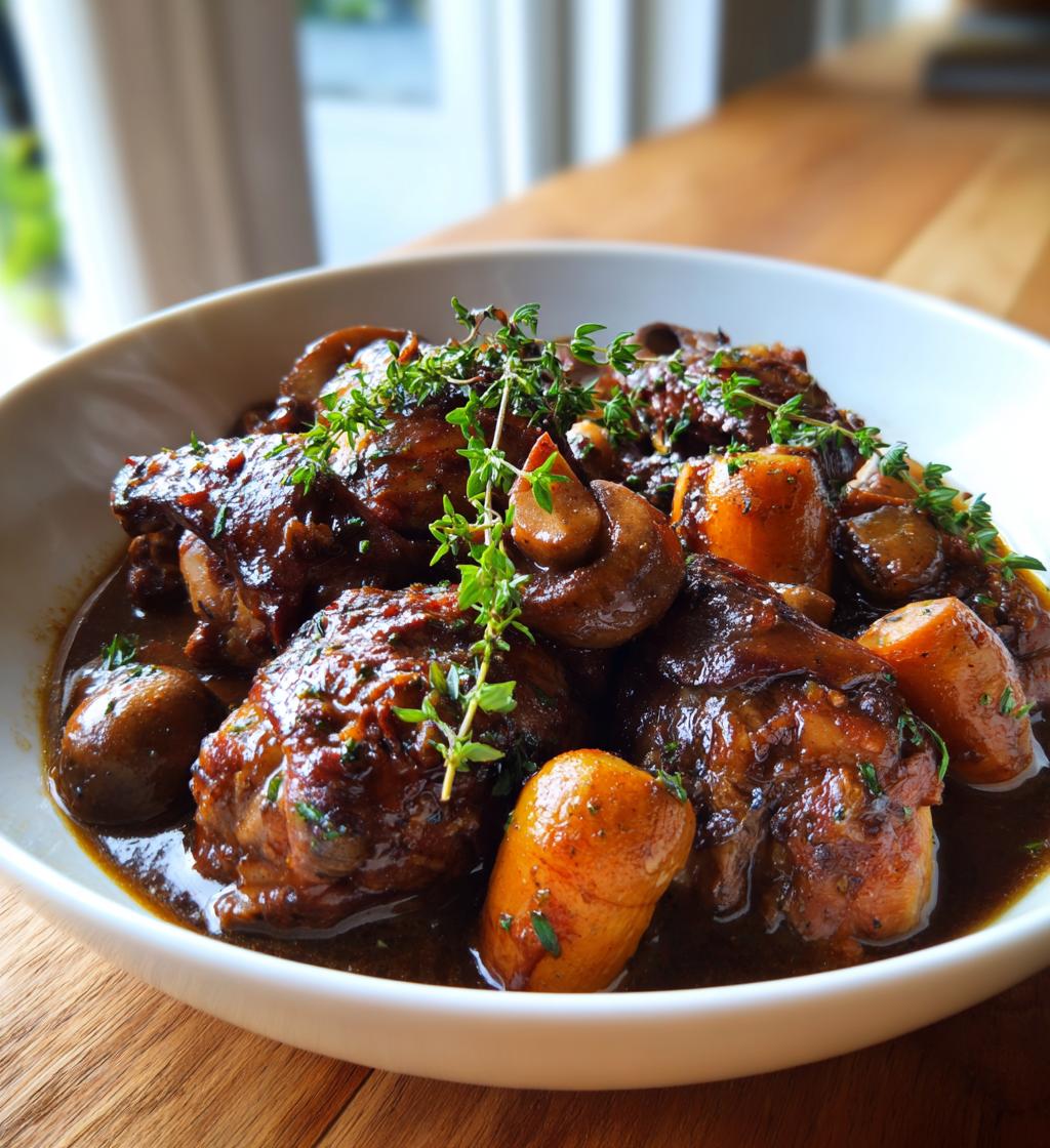 Perfecte coq au vin plating in 5 eenvoudige stappen