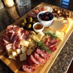 eenvoudige charcuterieplank
