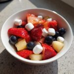 fruit salad with marshmallows