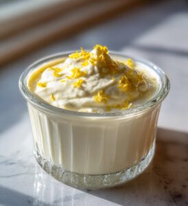 lemon panna cotta