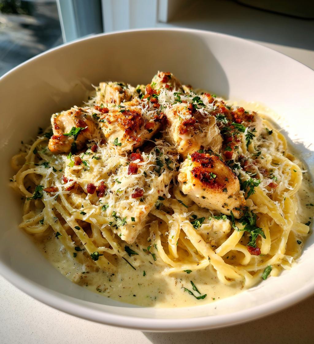 Romige one pot kip parmesan pasta in slechts 30 minuten