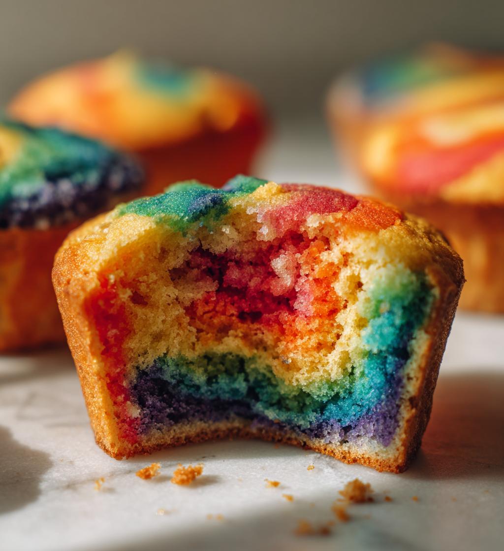 rainbow cupcakes