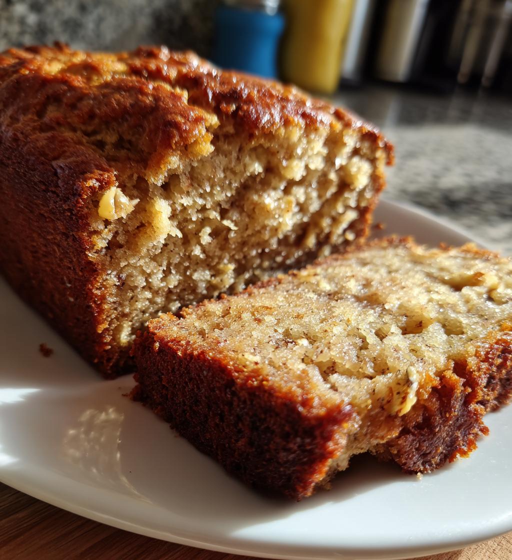 Ultra sappig bananenbrood recept met slechts 2 bananen