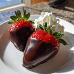 valentijn chocolade aardbeien