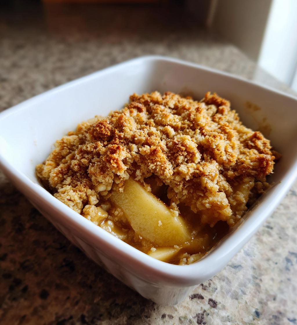 vegan apple crumble