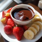 Chocolade fondue met fruit