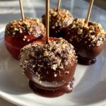 Chocolade gedipte appels