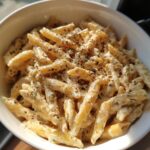Cottage cheese pasta sau
