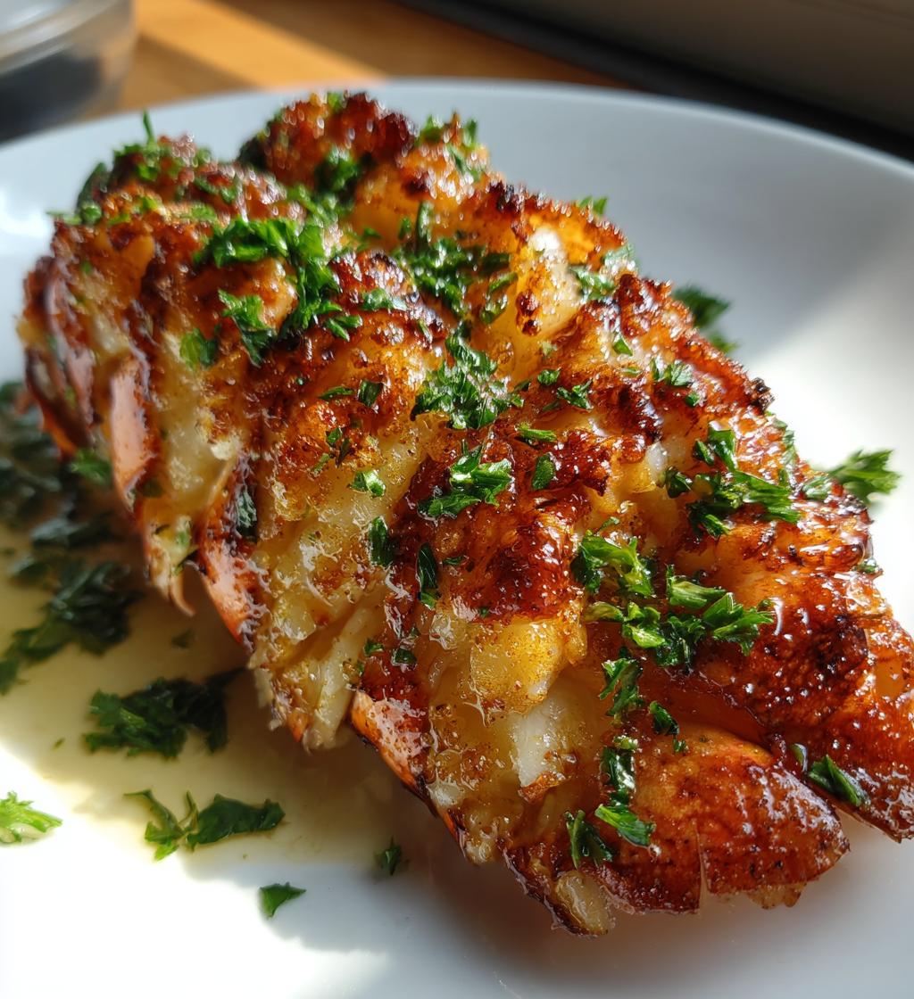 Gebakken kreeftenstaart met boter